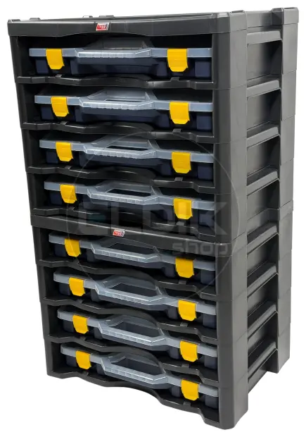Tayg Multibox 3 2x Assortimentsdoos 4-delig - L530 x B376 x H430 mm - Blauw - 303500/2