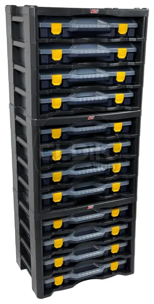 Tayg Multibox 3 2x Assortimentsdoos 4-delig - L530 x B376 x H430 mm - Blauw - 303500/2