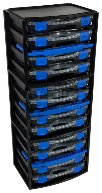 Tayg Multibox 1 Assortimentsdoos 4-delig - L335 x B250 x H275 mm - Zwart - 301551