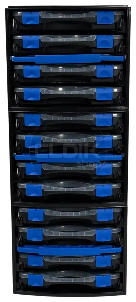 Tayg Multibox 1 Assortimentsdoos 4-delig - L335 x B250 x H275 mm - Zwart - 301551