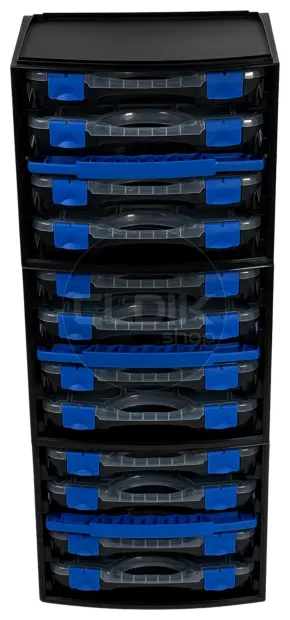 Tayg Multibox 1 Assortimentsdoos 4-delig - L335 x B250 x H275 mm - Zwart - 301551