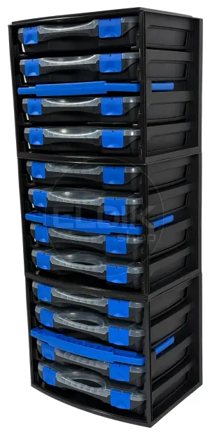 Tayg Multibox 1 Assortimentsdoos 4-delig - L335 x B250 x H275 mm - Zwart - 301551