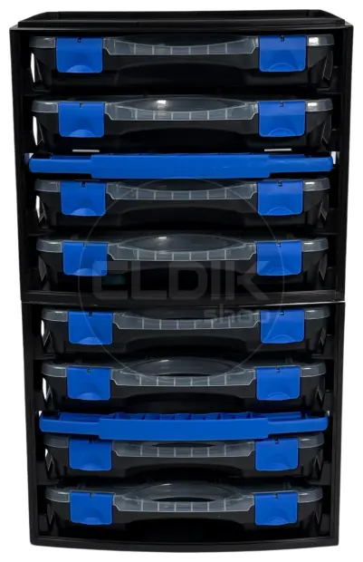 Tayg Multibox 1 Assortimentsdoos 4-delig - L335 x B250 x H275 mm - Zwart - 301551