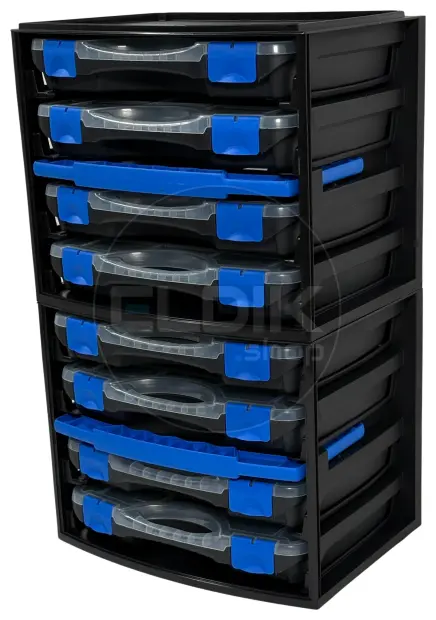 Tayg Multibox 1 Assortimentsdoos 4-delig - L335 x B250 x H275 mm - Zwart - 301551