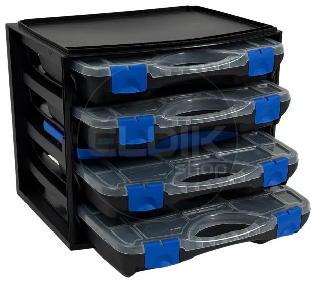 Tayg Multibox 1 Assortimentsdoos 4-delig - L335 x B250 x H275 mm - Zwart - 301551