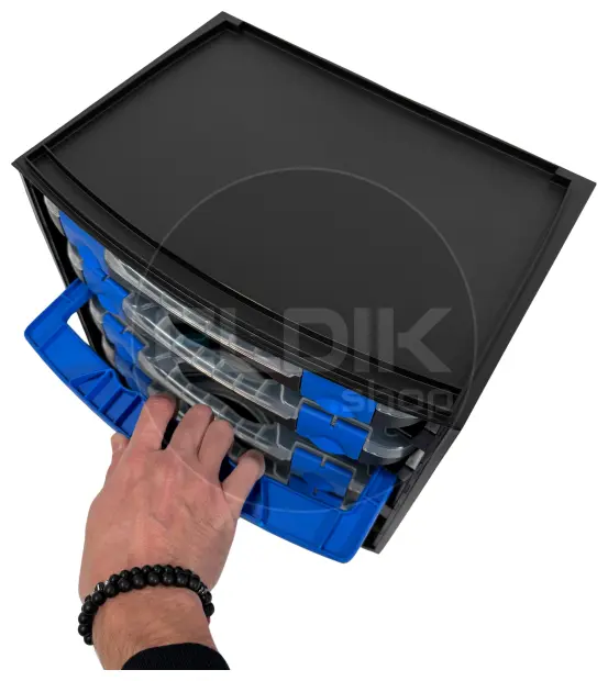 Tayg Multibox 1 Assortimentsdoos 4-delig - L335 x B250 x H275 mm - Zwart - 301551