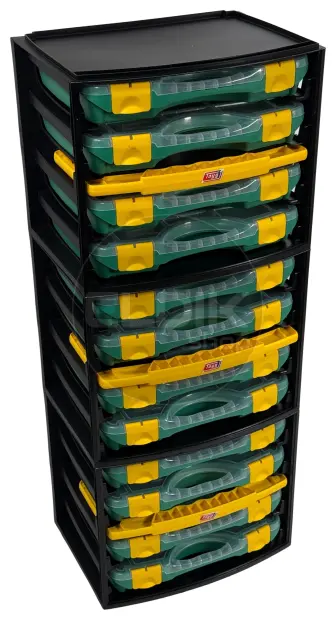 Tayg Multibox 1 Assortimentsdoos 4-delig – L335 × B250 × H275 mm - Groen - 301001