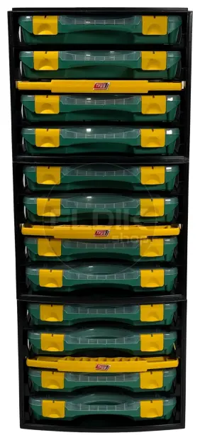 Tayg Multibox 1 Assortimentsdoos 4-delig – L335 × B250 × H275 mm - Groen - 301001