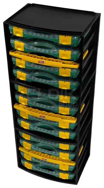 Tayg Multibox 1 Assortimentsdoos 4-delig – L335 × B250 × H275 mm - Groen - 301001