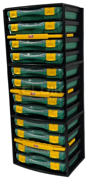 Tayg Multibox 1 Assortimentsdoos 4-delig – L335 × B250 × H275 mm - Groen - 301001