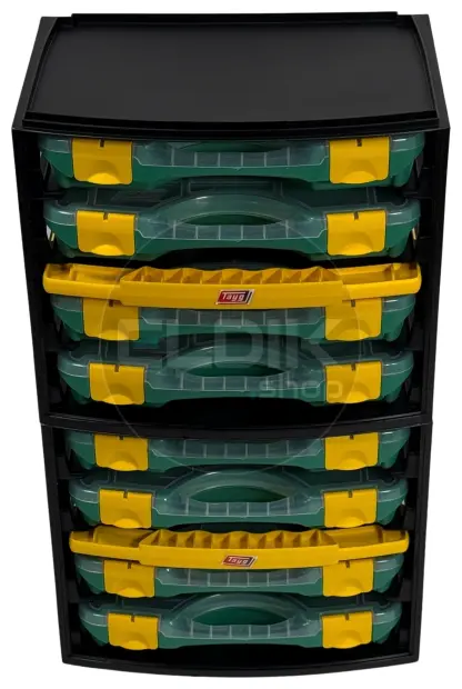 Tayg Multibox 1 Assortimentsdoos 4-delig – L335 × B250 × H275 mm - Groen - 301001