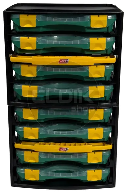 Tayg Multibox 1 Assortimentsdoos 4-delig – L335 × B250 × H275 mm - Groen - 301001