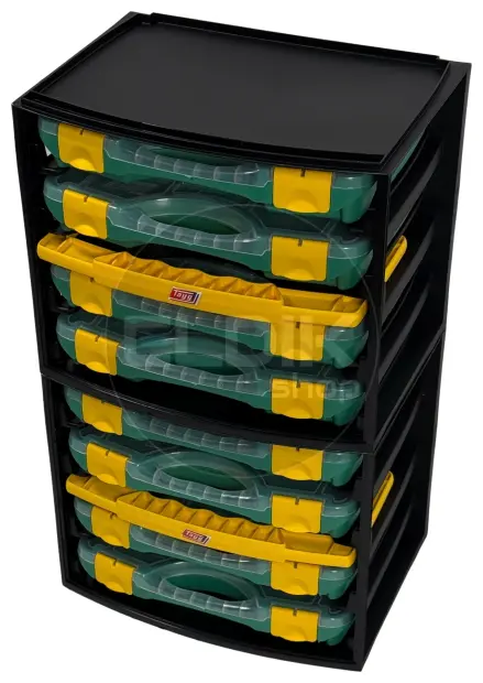Tayg Multibox 1 Assortimentsdoos 4-delig – L335 × B250 × H275 mm - Groen - 301001