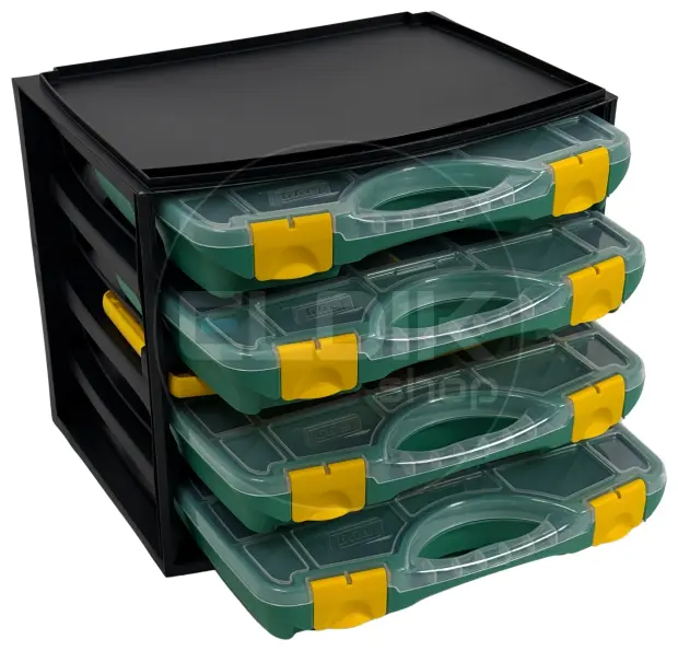Tayg Multibox 1 Assortimentsdoos 4-delig – L335 × B250 × H275 mm - Groen - 301001