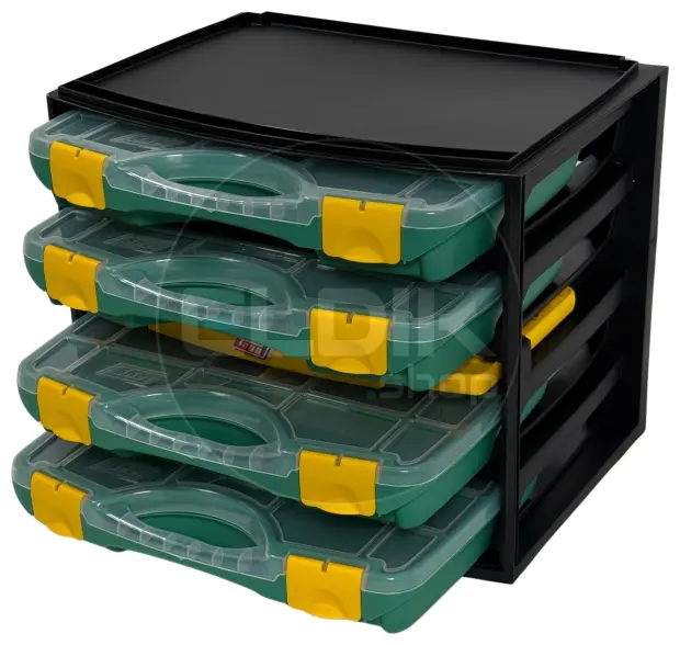 Tayg Multibox 1 Assortimentsdoos 4-delig – L335 × B250 × H275 mm - Groen - 301001
