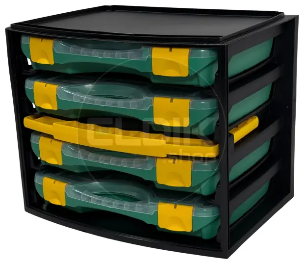 Tayg Multibox 1 Assortimentsdoos 4-delig – L335 × B250 × H275 mm - Groen - 301001