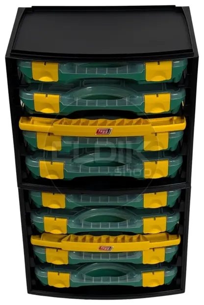 Tayg Multibox 1 2x Assortimentsdoos – L335 × B250 × H275 mm - Groen - 301001/2