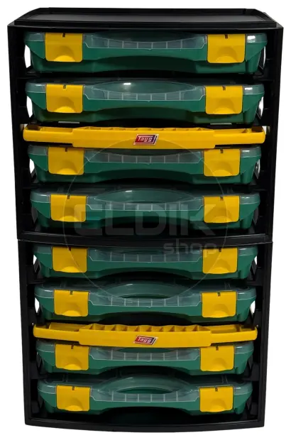 Tayg Multibox 1 2x Assortimentsdoos – L335 × B250 × H275 mm - Groen - 301001/2