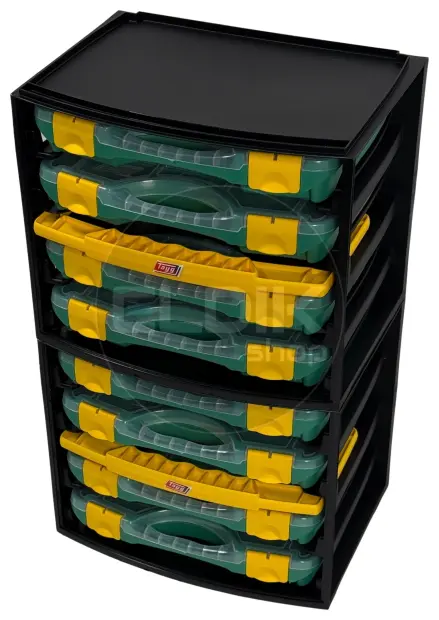 Tayg Multibox 1 2x Assortimentsdoos – L335 × B250 × H275 mm - Groen - 301001/2