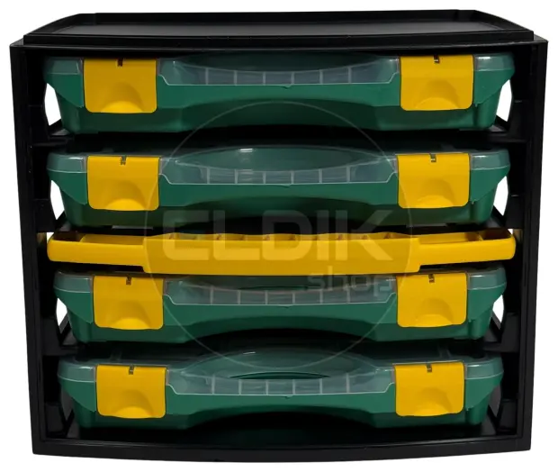 Tayg Multibox 1 2x Assortimentsdoos – L335 × B250 × H275 mm - Groen - 301001/2
