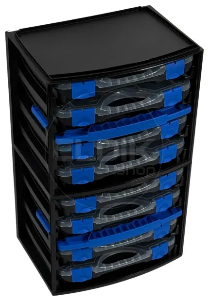 Tayg Multibox 1 2x Assortimentsdoos - L335 x B250 x H275 mm - Zwart - 301551/2