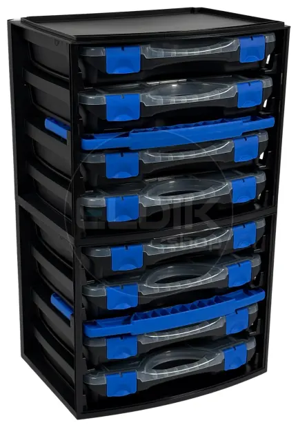 Tayg Multibox 1 2x Assortimentsdoos - L335 x B250 x H275 mm - Zwart - 301551/2