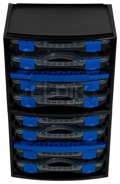 Tayg Multibox 1 2x Assortimentsdoos - L335 x B250 x H275 mm - Zwart - 301551/2