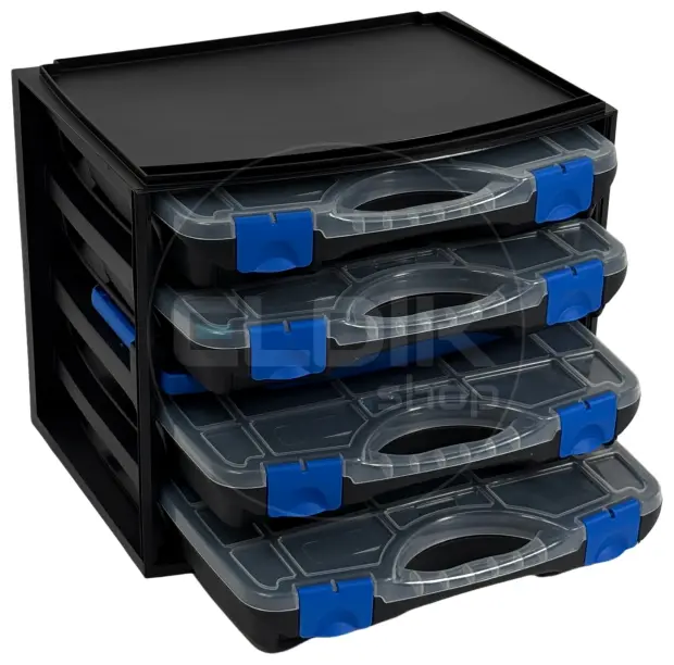 Tayg Multibox 1 2x Assortimentsdoos - L335 x B250 x H275 mm - Zwart - 301551/2