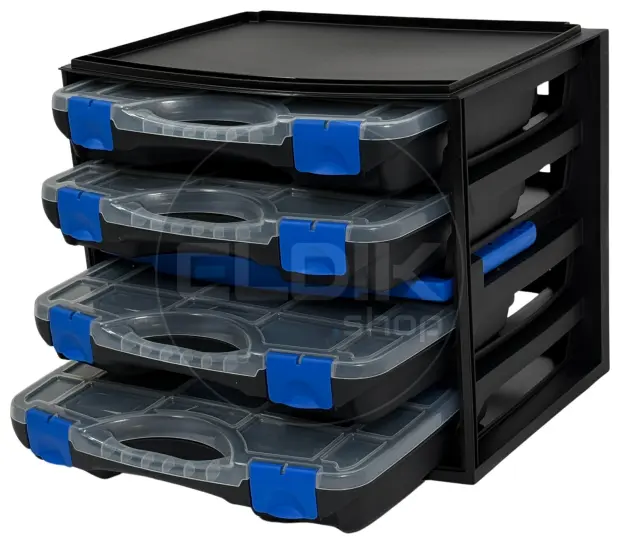 Tayg Multibox 1 2x Assortimentsdoos - L335 x B250 x H275 mm - Zwart - 301551/2