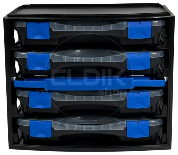 Tayg Multibox 1 2x Assortimentsdoos - L335 x B250 x H275 mm - Zwart - 301551/2