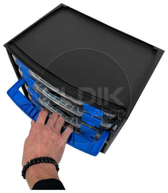 Tayg Multibox 1 2x Assortimentsdoos - L335 x B250 x H275 mm - Zwart - 301551/2
