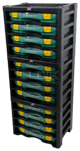 Tayg Multibox 2 Assortimentsdoos 4-delig - L447 x B314 x H360 mm - Groen - 302008