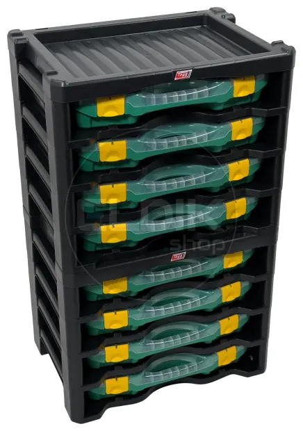 Tayg Multibox 2 Assortimentsdoos 4-delig - L447 x B314 x H360 mm - Groen - 302008
