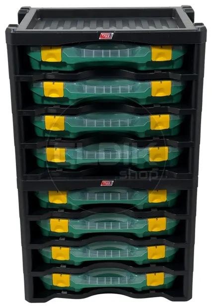 Tayg Multibox 2 Assortimentsdoos 4-delig - L447 x B314 x H360 mm - Groen - 302008