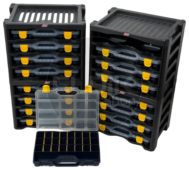 Tayg Multibox 2 Assortimentsdoos 4-delig - L447 x B314 x H360 mm - Blauw - 302503