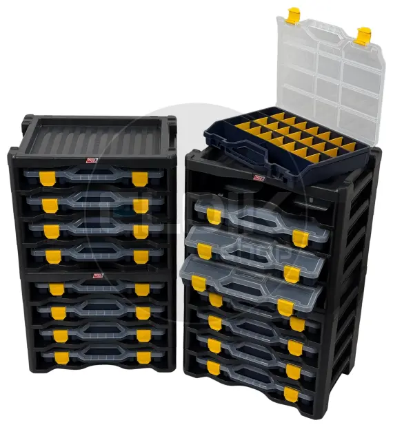 Tayg Multibox 2 Assortimentsdoos 4-delig - L447 x B314 x H360 mm - Blauw - 302503