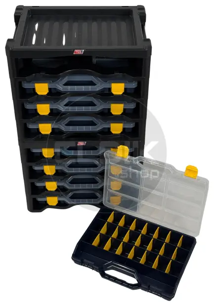 Tayg Multibox 2 Assortimentsdoos 4-delig - L447 x B314 x H360 mm - Blauw - 302503