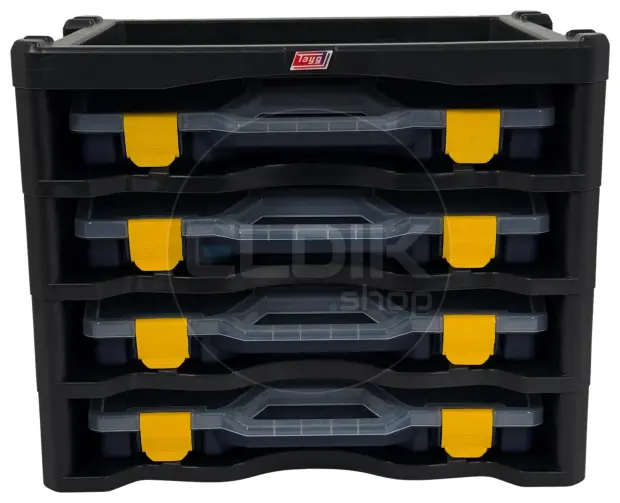 Tayg Multibox 2 Assortimentsdoos 4-delig - L447 x B314 x H360 mm - Blauw - 302503