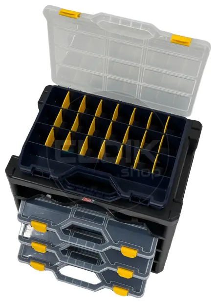 Tayg Multibox 2 Assortimentsdoos 4-delig - L447 x B314 x H360 mm - Blauw - 302503