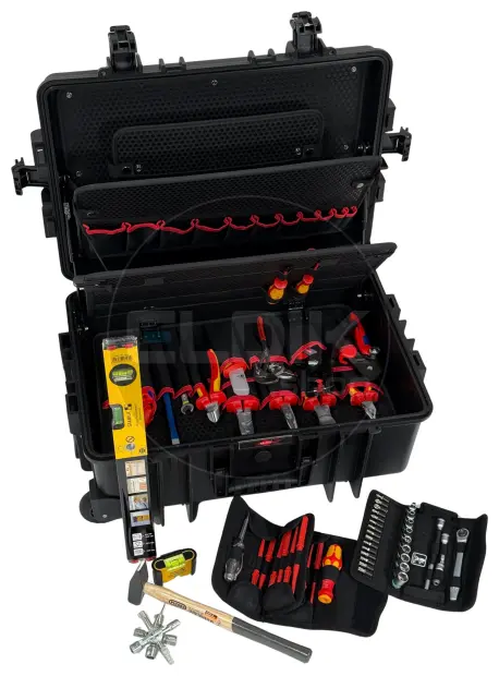 Knipex Robust45 Move 63 Delige Gevulde Gereedschapskoffer - Elektra - 00 21 37