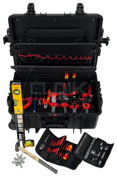 Knipex Robust45 Move 63 Delige Gevulde Gereedschapskoffer - Elektra - 00 21 37