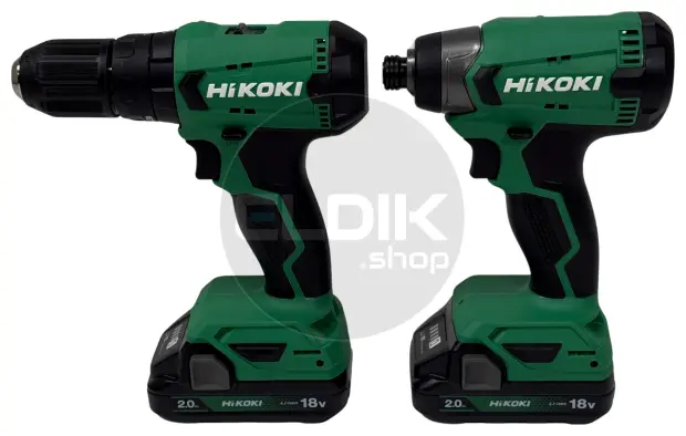 Hikoki KC18DAWCZ Combiset 18V | 2 x 2.0 Ah accu en lader | In koffer