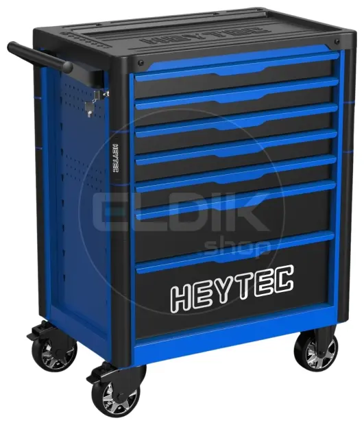 Heytec 50811322700 Gevulde gereedschapswagen 7 laden | 167 Delig in Foam inlay | Blauw