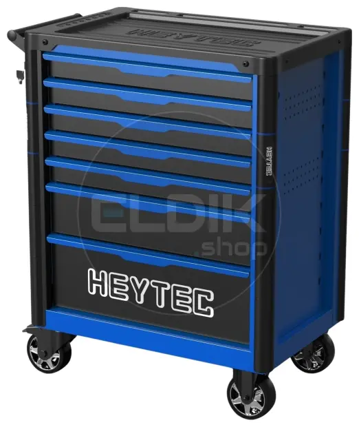 Heytec 50811322700 Gevulde gereedschapswagen 7 laden | 167 Delig in Foam inlay | Blauw