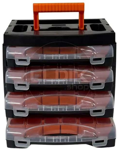 E-Tools Midibox 2 x Opbergassortimentbox met 4 assortimentsdozen | Duopack - 179247/2