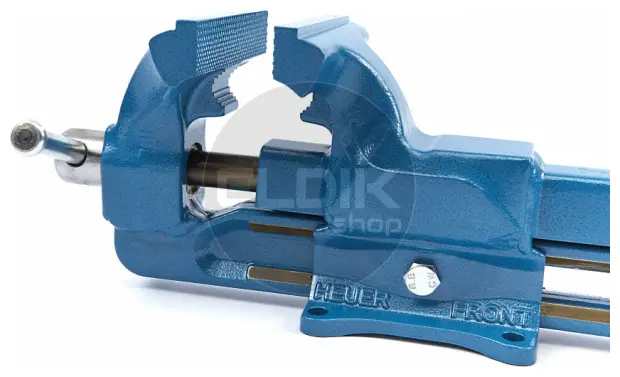 Brockhaus Heuer 100120/103120 Bankschroef met Pijpklem 120 mm | Inclusief Draaiplateau