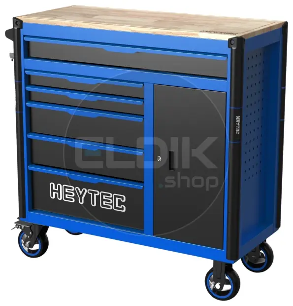 Heytec 50811330120 Gevulde gereedschapswagen 6 laden | 167 Delig in Foam inlay | Blauw
