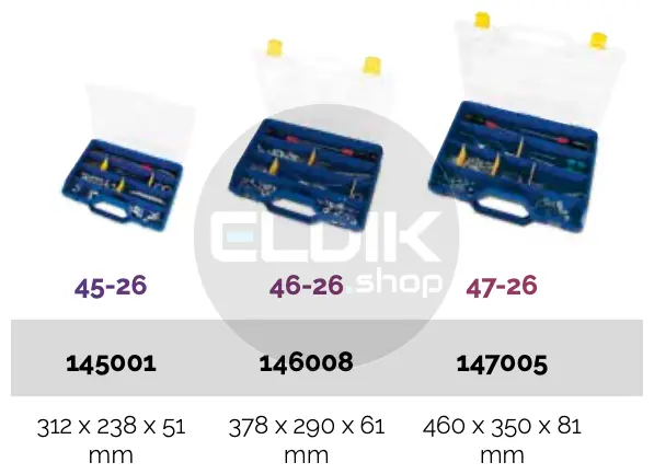 Tayg 45-26 6 x Assortimentsdoos L312 x B238 x H51 mm - Blauw - 145001/6