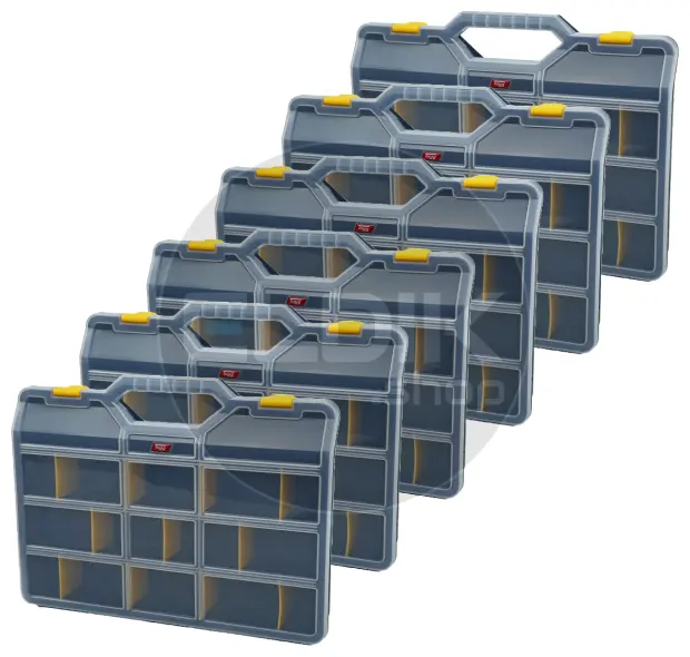Tayg 46-26 6 x Assortimentsdoos L378 x B290 x H61 mm - Blauw - 146008/6