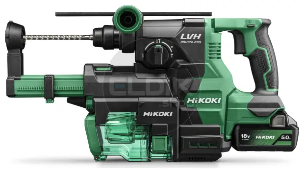 Hikoki DH1826DAWUZ Accu boor-breekhamer met stofafzuigunit - 18 V / 3,2 J - Inclusief lader en 2x 5.0 Ah accu's in HSC IV koffer